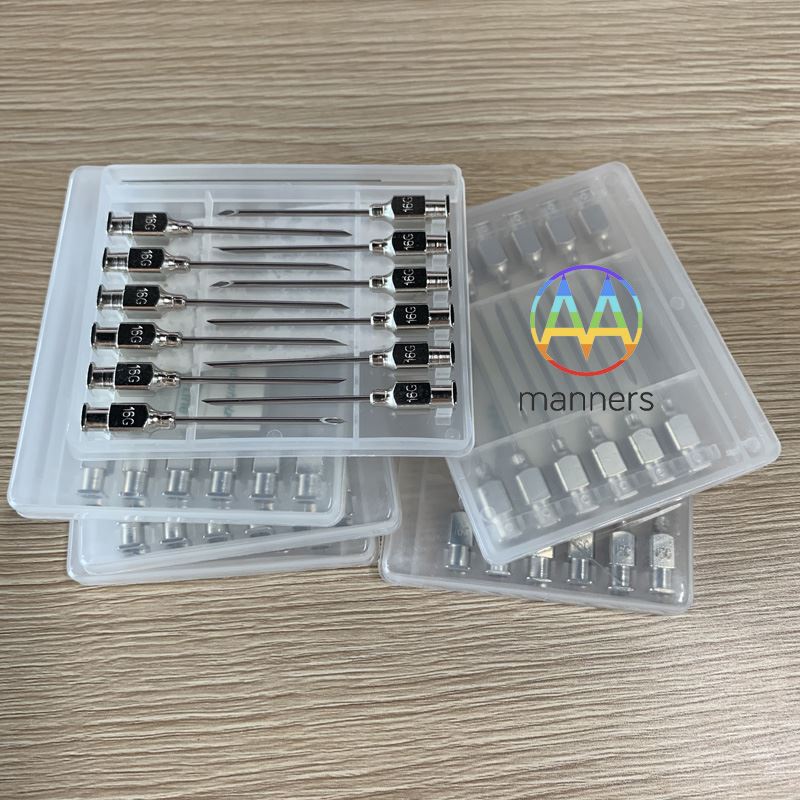 A amostra das agulhas veterinárias 16g-25g personalizadas pelo cliente da Tur...