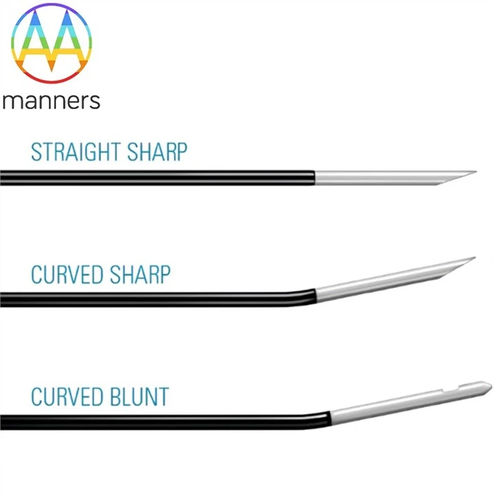 Curved Tip RF Puncture Needle