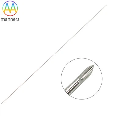 Agulhas ecogênicas personalizadas para marcação a laser