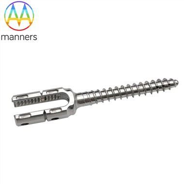 Posterior Thoracolumbar Spinal Fixation System Titanium Pedicle Parafusos